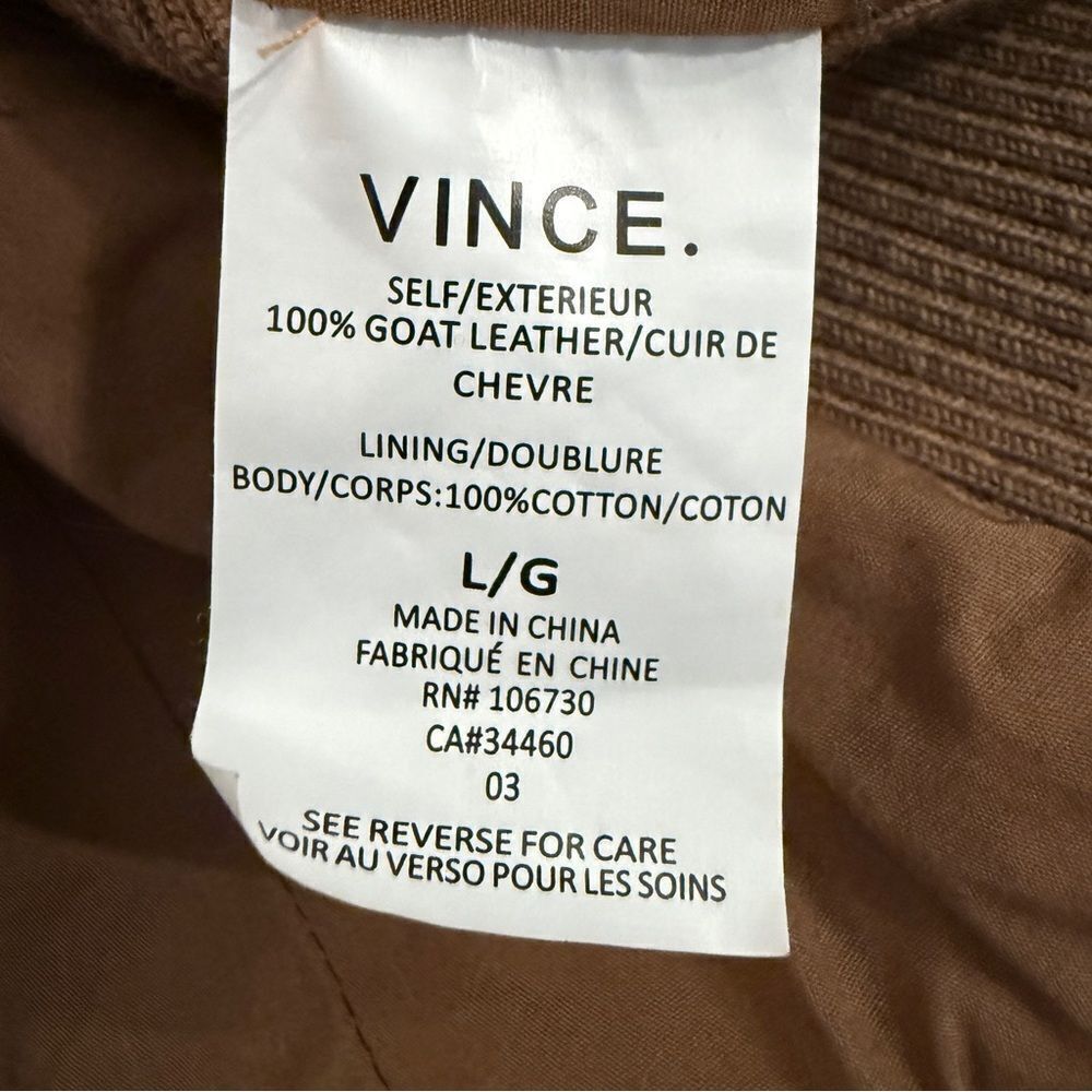 Vince Goat Leather Moto Jacket - Picture 8 of 9